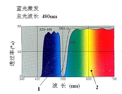 激發光的顏色